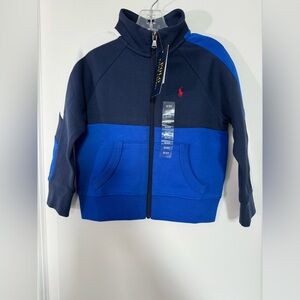New Polo Ralph Lauren Toddler Boy Color Block Track Jacket